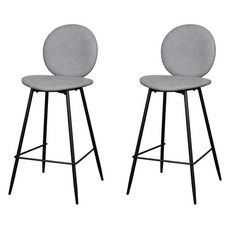 도리퍼니처 로더 홈바 바텐 의자 2p 세트, 그레이, 1세트