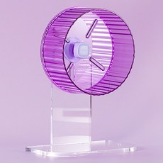 Lanboer 倉鼠透明可調高度滾輪 17cm, 1個, 紫色