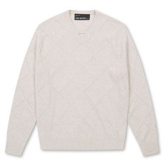 닐바렛 남성용 트라이앵글 넥 디테일 니트 NHWAW23001