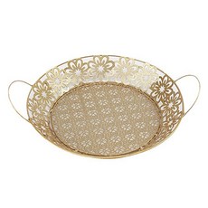 Market Pio 廚房高級花卉鋼製托盤 類型1, 單一顏色, 1個