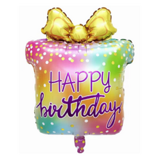 타이탄 생일 프리미엄 파티 케이크 프로포즈 이벤트 풍선, 컬러 그러데이션 생일 선물 세트, 1개