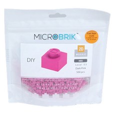 마이크로브릭 나노블럭 싱글블록, 다크핑크(2DG-MB05), 1개