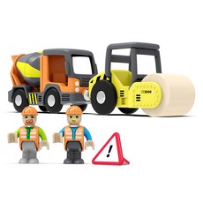 Mykafort 預拌混凝土車與裝載機積木, 1個, 混合顏色