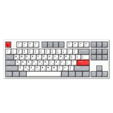 한성컴퓨터 동그리 8K 유무선 텐키리스 키보드 35g, RETRO POINT, GK893B PRO, 무접점
