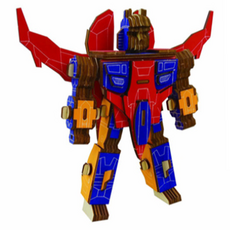 沉浸在童心世界的DIY機器人3D拼圖, 97件, 設計12