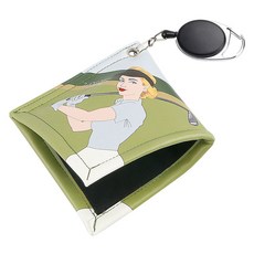 wosofe Robroco 角色捲軸鋼絲球清潔高爾夫毛巾, 1個, 混色