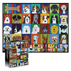 성인 시간 즐기기 취미생활 퍼즐 1500 멍멍이, 혼합색상, 1500피스, 1개