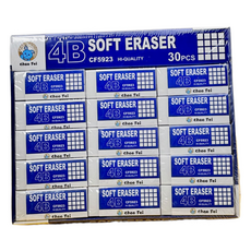 JK 可擦橡皮擦 5 x 2 x 1cm, 30個, 混色