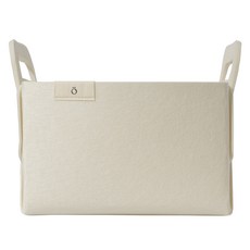 LitenKulor 毛氈收納籃, 1個, 象牙白