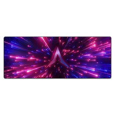 ABKO Shooting Star 玻璃纖維完全防水極致滑順電競滑鼠長墊, 1個, 單一顏色