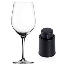 詩杯客樂 Vinovino 波爾多紅酒杯 620ml + Trebien 葡萄酒真空幫浦套組, 1套