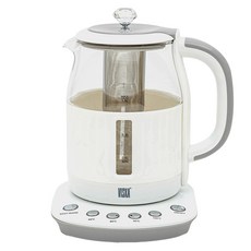 VISKA 恆溫玻璃奶茶壺 1.5L, HNZ-TK156(白色)