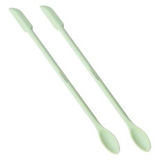 딩동펫 파충류 실리콘 피딩 스푼, 민트, 2개