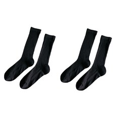 핫데이썸 高爾夫中筒襪 2雙組, 1套, 黑色