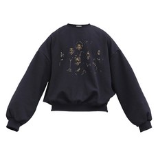 이지스튜디오 W 스트롱코튼 피플실루엣 벌룬핏 오버사이즈 맨투맨