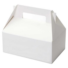 손잡이 답례상자 중 17 x 11 x 15 cm, 화이트, 10개