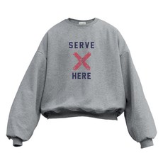 이지스튜디오 W 스트롱코튼 서브 히어 벌룬핏 오버사이즈 맨투맨