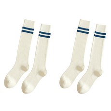 Hotdaysome 厚款高爾夫及膝襪 2雙組, 白藍色, 1套