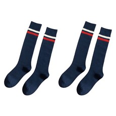 Hotdaysome 厚款高爾夫及膝襪 2雙組, 海軍藍色, 1個