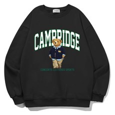 OETA Cambridge Bear 柔軟三層毛圈布 Oversize 大尺碼 大學T