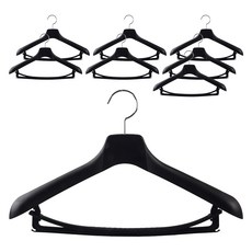 Codis JP 簡約西裝西服衣架, 黑色, 8個