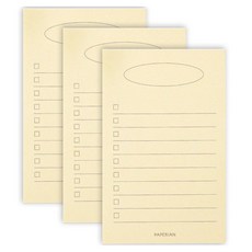 PAPERIAN Make a Memo 我的清單, 80入, 黃色 My List01, 3個
