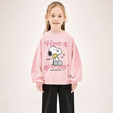 JELISPOON Peanuts 女童 Snoopy 可愛大學T