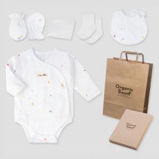 Organic Boom 嬰幼兒用青蛇年蛇年出生四季6件組+購物袋套組