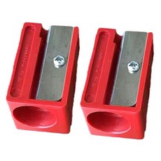 撞球桿頭集粉器 整形器 削尖器 保養用品, 紅色, 2個