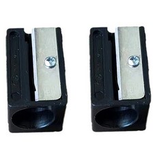 撞球桿頭集粉器 整形器 削尖器 保養用品, 黑色, 2個