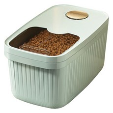 PASTEL PET 寵物滑蓋式飼料儲存桶 M, 薄荷綠, 1個