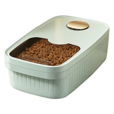 PASTEL PET 寵物滑蓋式飼料儲存桶 S, 薄荷綠, 1個