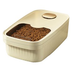 PASTEL PET 寵物滑蓋式飼料儲存桶 S, 黃色, 1個