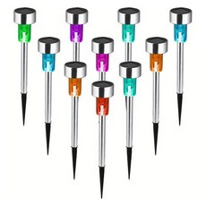 SWAT太陽能太陽燈 10入, RGB燈