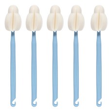 MPL 長款雙層泡泡奶瓶刷 25cm, 藍色, 5個