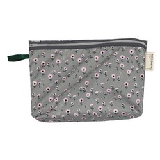 BEBE CHOUETTE 防水尿布收納包, 夢幻花朵 灰色