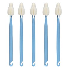 MPL 長款氣泡奶瓶刷 25cm, 藍色, 5個