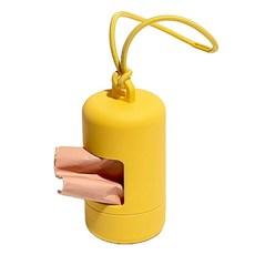 요런개 강아지 컬러팝 배변 파우치, 옐로우, 1개, 1개입