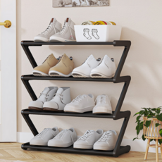 Home Leader 組裝式鞋架 4層 M, 1個, 黑色