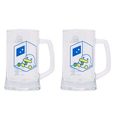 郭哲啤酒杯 400ml, 2個