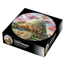 成人專注力訓練 圓形拼圖 1000片 巴別塔, 1000件, 混合顏色