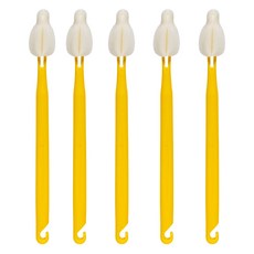 엠피엘 롱 버블 젖병솔 25cm, 옐로우, 5개