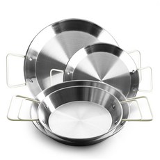 The Nine IH電磁爐不鏽鋼西班牙海鮮飯鍋 20cm x 2入 + 28cm x 2入 套組, 1套