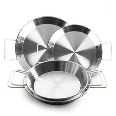 The Nine IH電磁爐用不鏽鋼西班牙海鮮飯鍋 20cm x 2p + 24cm x 2p 套組, 1套