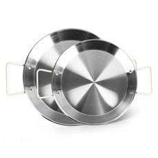 THE NINE 電磁爐 IH 不鏽鋼西班牙海鮮飯鍋 24cm + 28cm 組, 24cm+28cm, 1套