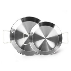 The Nine IH電磁爐不鏽鋼西班牙海鮮飯鍋 20cm + 24cm 套組, 1套