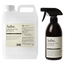 Nature Living AUBE 芬多精扁柏油水噴霧型除臭劑 500ml + 2L補充瓶套組, 1套