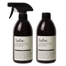 Nature Living AUVE 芬多精噴霧型扁柏精油水除臭劑 500ml + 補充包 500ml 組合, 1套