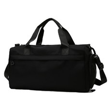 韓系春夏大容量旅行袋 防水牛津布 - 黑色, 46 x 23 x 25cm