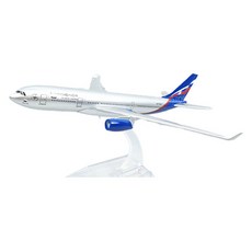 模型飛機 航空器 壓鑄合金成品 16公分 97 俄羅斯航空A330, 混合色, 1個